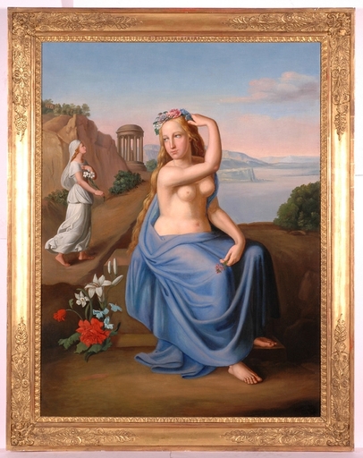 Anton SCHALLER - Painting - "Allegorical Painting", Neoclassical