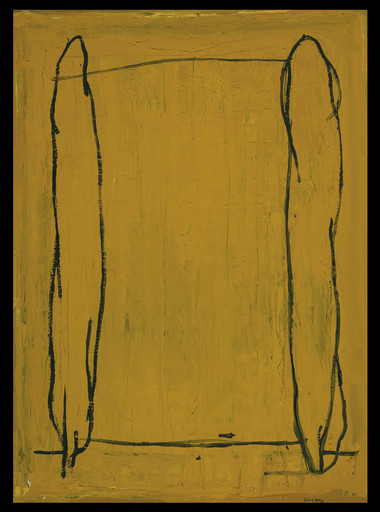 Joan HERNANDEZ PIJUAN - Gemälde - OCRE AMB  CHIPRERS 