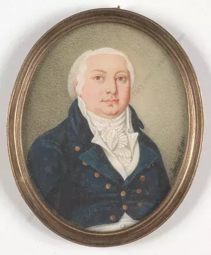 Charles BECHON - Miniature - "Portrait of a Polish gentleman", miniature on ivory, 1806