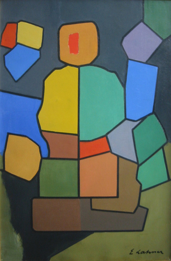 Émile LAHNER - Pintura - Composition, 1956