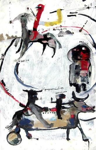 Hervé RINGER - Painting - Le cercle