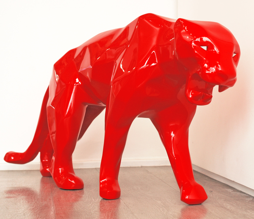 Richard ORLINSKI - Sculpture-Volume - Panthère Rouge