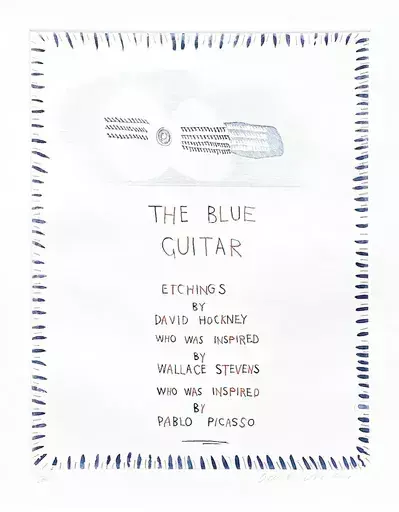 大卫•霍克尼 - 版画 - The Blue Guitar 1