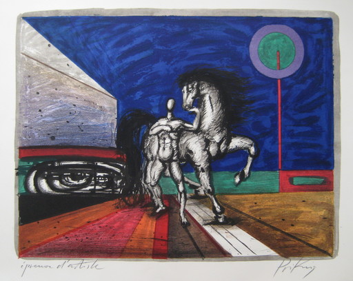 Franz PRIKING - Stampa-Multiplo - LITHOGRAPHIE 1974 SIGNÉE AU CRAYON EA HANDSIGNED LITHOGRAPH