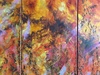 Diana MALIVANI - Painting - Waltz of Flowers. Triptych