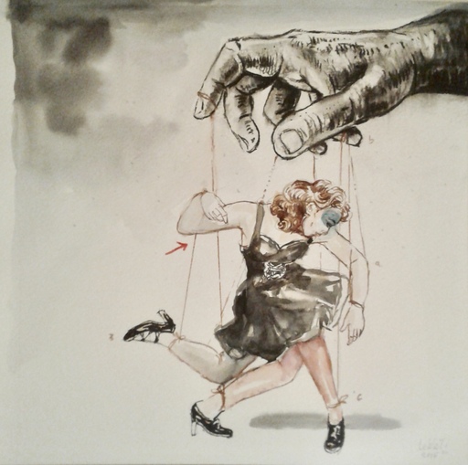 Mohamed LEKLETI - Disegno Acquarello - Untitled