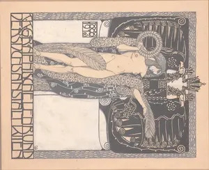 Sergius HRUBY - Dessin-Aquarelle - Cover Design, Vienna Art Nouveau, 1913