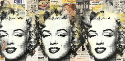 MR BRAINWASH - Pintura - Marilyn 3x