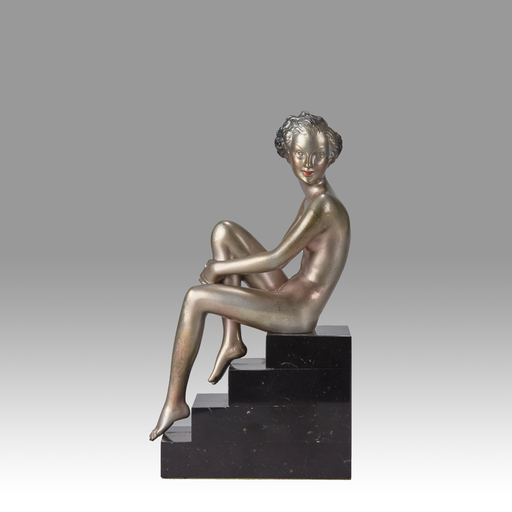 Josef LORENZL - Skulptur Volumen - Seated Beauty