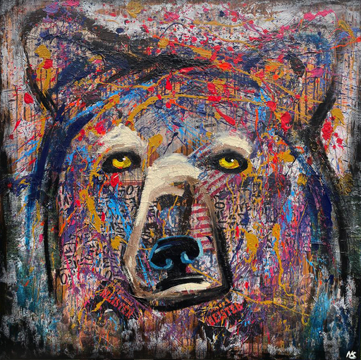 Nataliya SVІTLICHNA - Painting - Grizzly