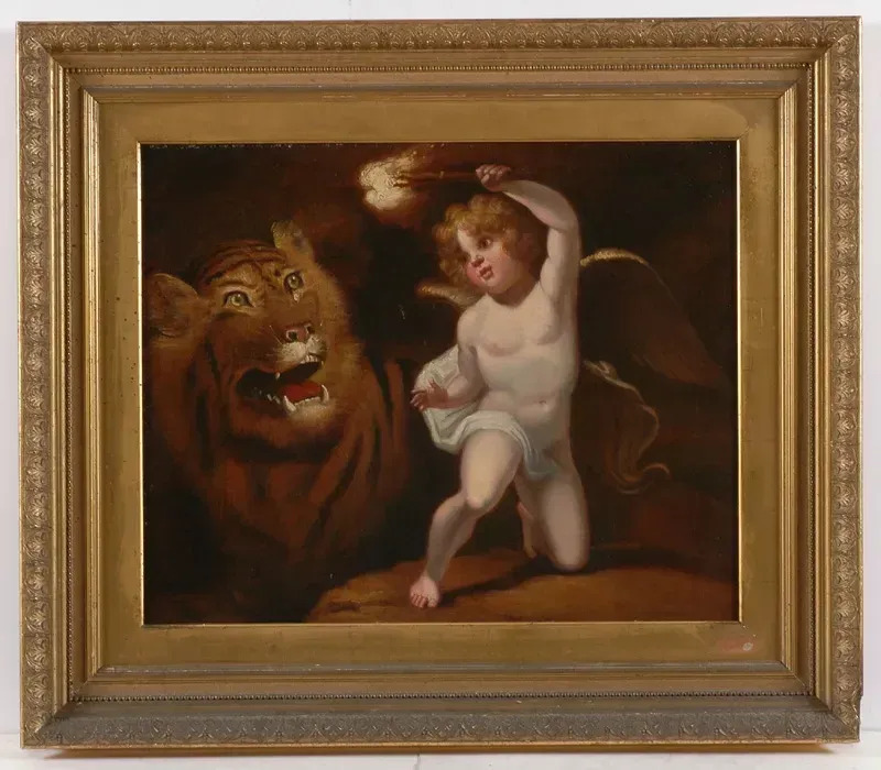 Night Guardian Angel Oil Painting By James Northcote Attrib Buy Art Online Artprice