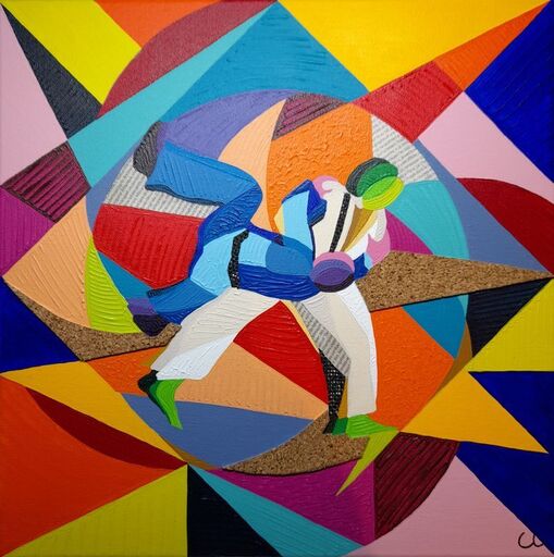 Stéphane CANTIN - Painting - Judo