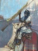 Paul JOUVE - Painting - « Targui Et Méhari Baraquant » de Paul Jouve, circa 1932, Ar