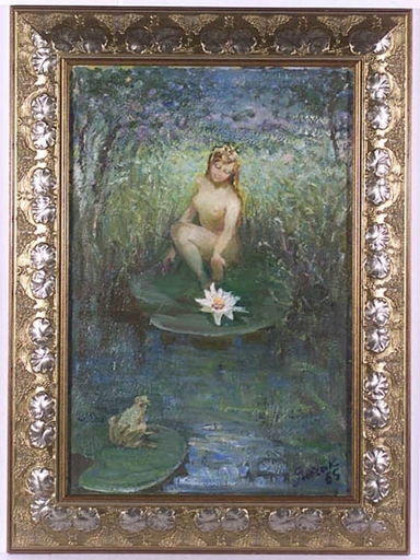 Elena Vatslovana YANCHAK - Peinture - "Mermaid", 1965, Oil Painting