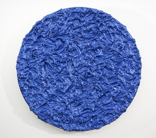 Shayne DARK - Peinture - Storm Surge Tondo Cobalt