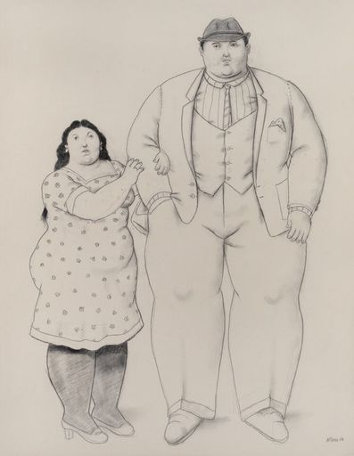 Fernando BOTERO - Gemälde - A Couple