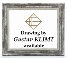 Gustav KLIMT - Dibujo Acuarela - Etude