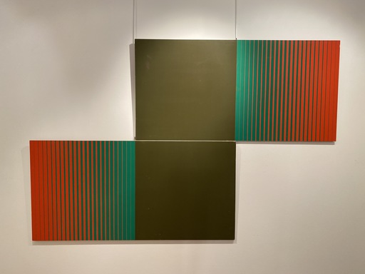 Getulio ALVIANI - Painting - Rosso e Verde = Rosso + Verde