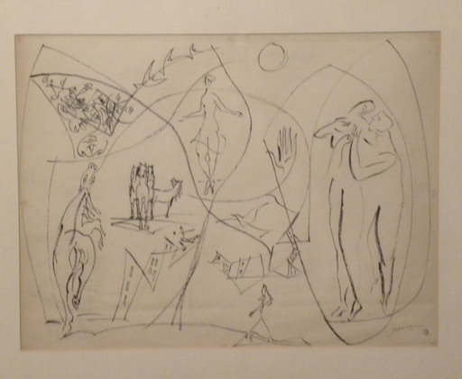 Léopold SURVAGE - Disegno Acquarello - allegories á la danse