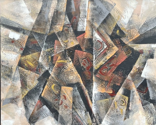 Gilbert BRIA - 绘画 - Composition Abstraite 