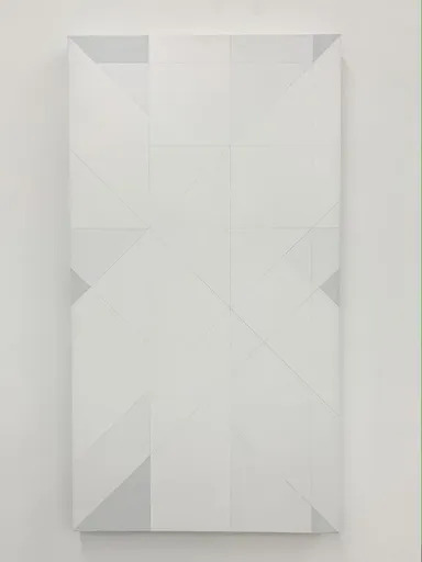 Charles BÉZIE - Gemälde - Blanche avec diagonales