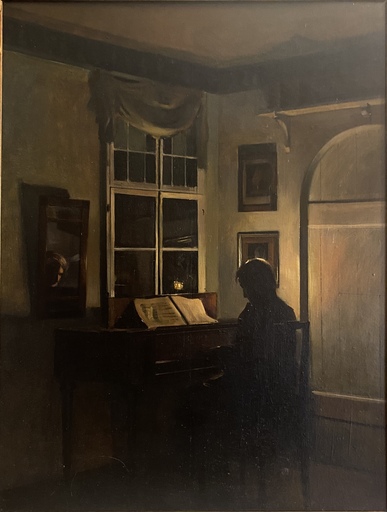 Hermann GRAF - Gemälde - Am Klavier