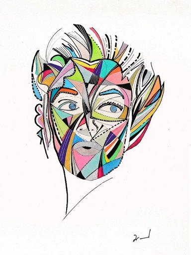 Arnaud DROMIGNY - Zeichnung Aquarell - Marilyn