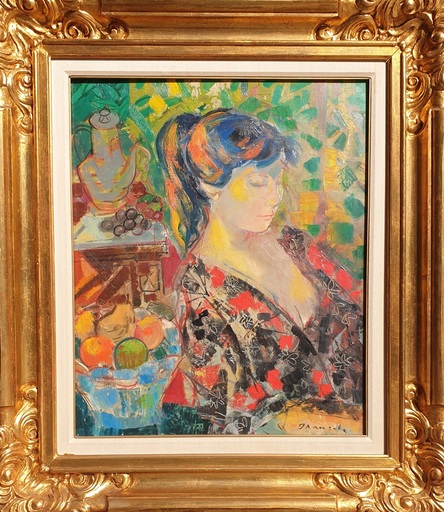 Emilio GRAU-SALA - Gemälde - femme et fruits 