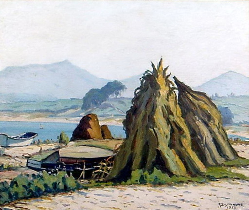 Abelardo BUSTAMANTE ALVARADO - Gemälde - paisaje samil