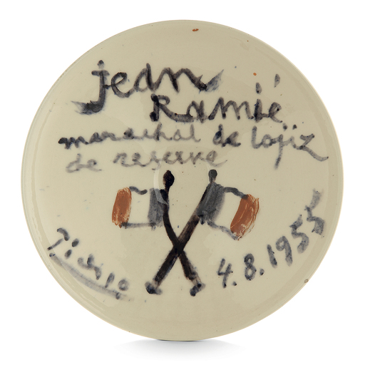 Pablo PICASSO - Ceramic - Jean Ramié, Maréchal des Logis de Réserve