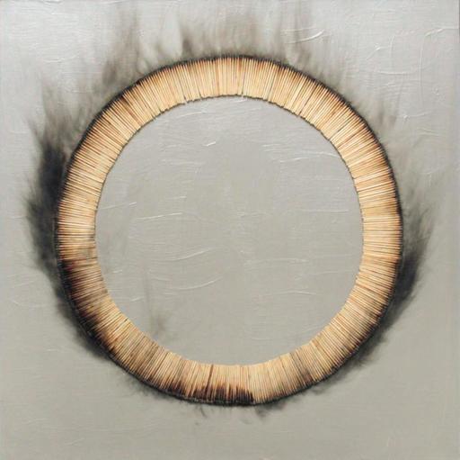 Bernard AUBERTIN - Painting - Dessin de feu circulaire