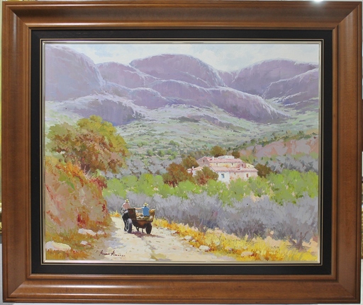 José Manuel Roman FRANCES - Painting - Paisaje de montaña