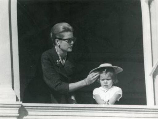 Edward QUINN - Photo - Princess Grace with Princess Caroline