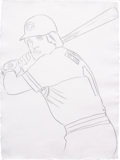 Andy WARHOL - Drawing-Watercolor - Reds - Pete Rose 1
