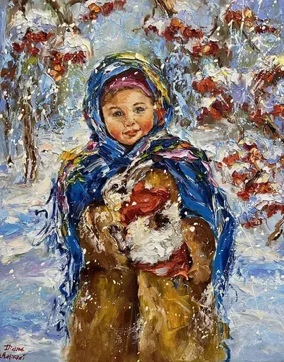 Diana MALIVANI - Painting - Winter