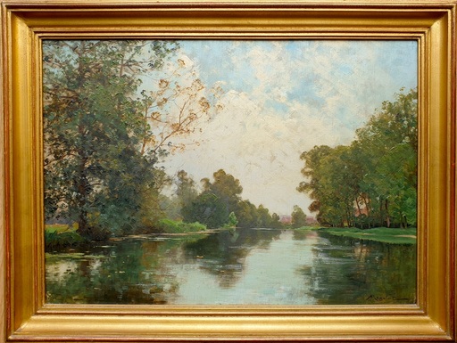 Albert-Gabriel RIGOLOT - Gemälde - Le Loir à Montigny le Gannelon