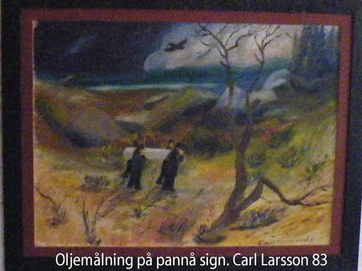Carl Olof LARSSON - Painting - The funeral procession (Den sista färden in Swedish)