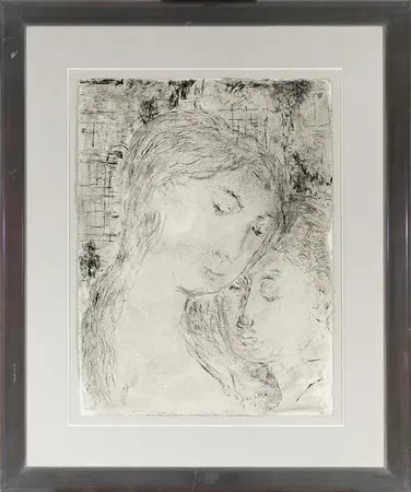 Two women's heads by | Paul DELVAUX | buy art online | artprice