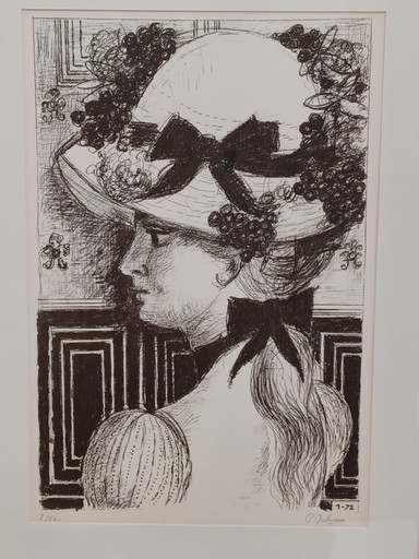 Paul DELVAUX - Print-Multiple - Le Chapeau 1900
