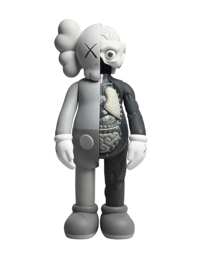 KAWS - Scultura Volume - Four foot - grey dissected