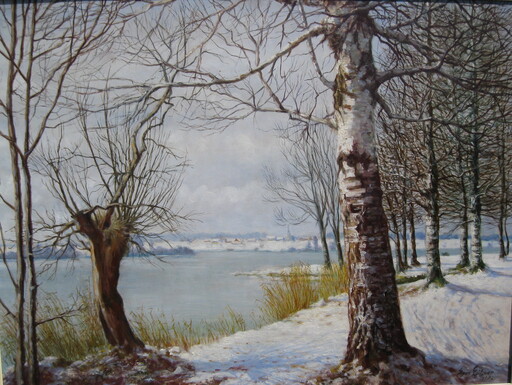 Egon STOITZNER - Gemälde - An der Donau