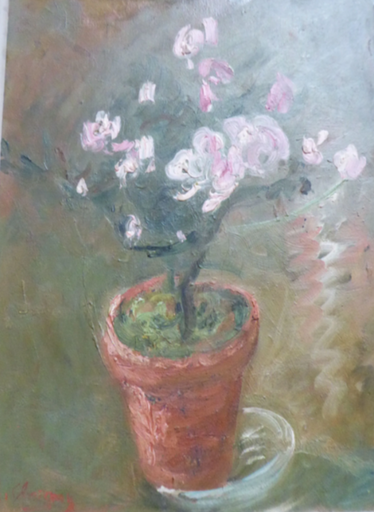 Émilie CHARMY - Pintura - le pot de fleurs