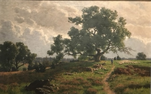 Paul VON RAVENSTEIN - Gemälde - Eichen in Heideland
