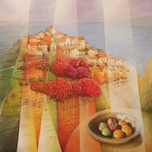 Frank GODILLE - Peinture - Avec vue sur l'Anse