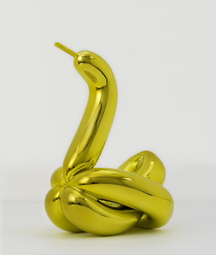 Jeff KOONS - Skulptur Volumen - Balloon Swan (Yellow)