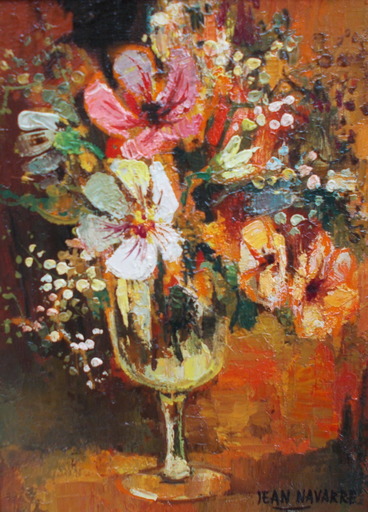 Jean NAVARRE - Gemälde - Le bouquet