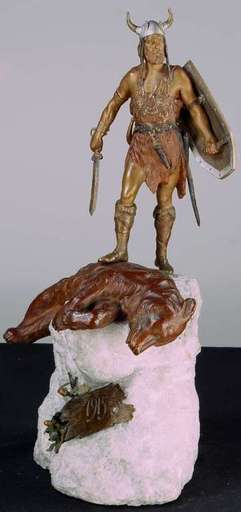 Franz Xavier BERGMANN - Sculpture-Volume - Viking