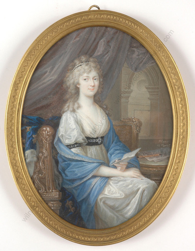 Heinrich Friedrich FÜGER - 缩略图  - "Marie Therese, Madame Royale", outstanding miniature!