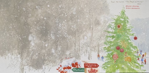 Rusiko CHIKVAIDZE - Painting - The Magic of Winter