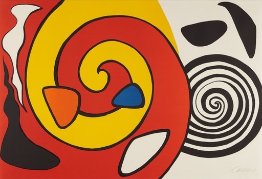 Alexander CALDER - Print-Multiple - Untitled (Spirals and Forms)